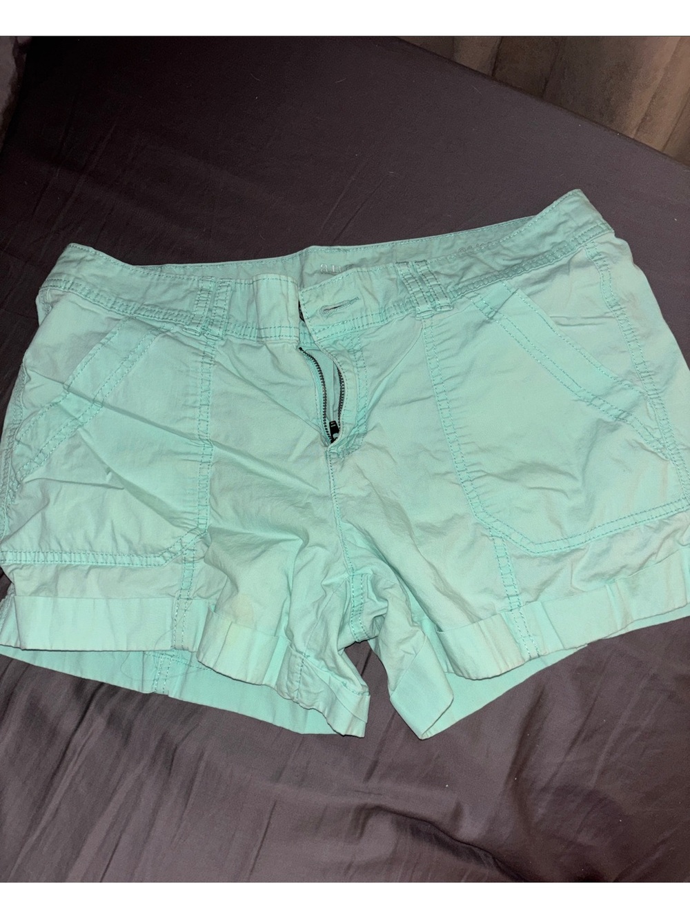 a.n.a Mint Green Casual Bermuda Shorts